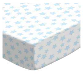 Pastel Blue Stars Woven