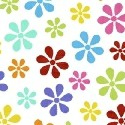 Primary Colorful Floral Woven