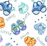 Basket - Flannel - Baby Boy Shoes - Fitted