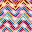 Retro Zig Zag Print - Woven