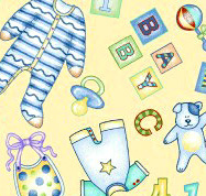 Portable / Mini Crib - Flannel - Yellow Baby Boy Stuff - Fitted