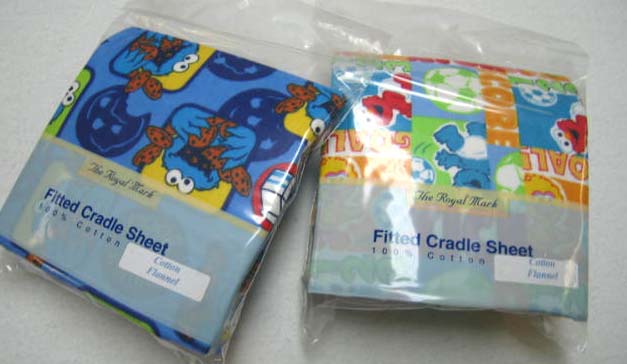 2 pack - Cookie Monster & Sesame Street Cradle Sheets