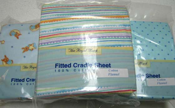 3 pack - Boys Theme Cradle Sheets