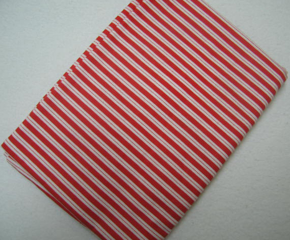 Red & Whit Stripe Twin Pillow Case (1008)