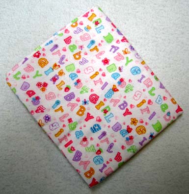 Baby Girl Print Flannel Baby Pillow Case