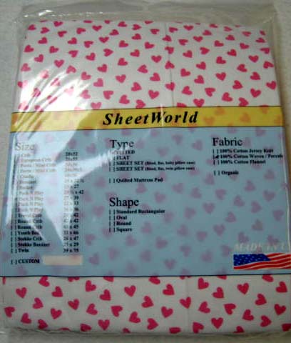 Pink Hearts (Graco) Pack N Play Sheet