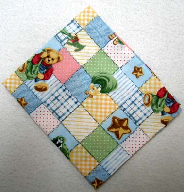 Teddy Patch Cotton Baby Pillow Case