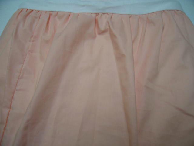 Peach Crib Bed Skirt (dr4)