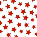 Primary Stars Red On White Woven