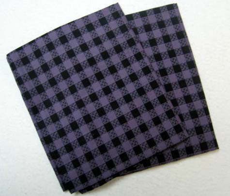 2 Pack - Purple & Black Gingham Cotton Baby Pillow Case