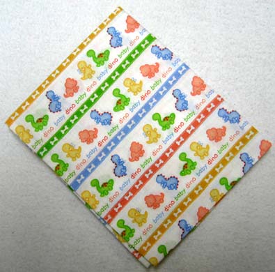 Baby Dino Rows Cotton Baby Pillow Case