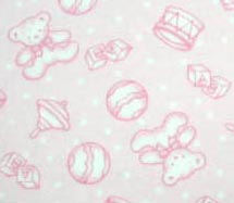 Flannel - Pink Baby Toys