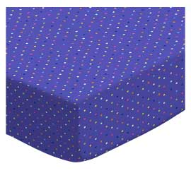 Primary Colorful Pindots Purple Woven