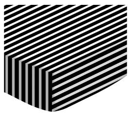 Primary Black Stripe Woven