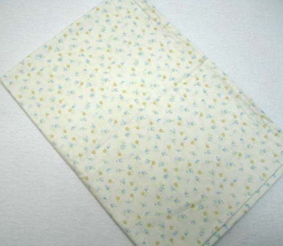 Blue Rosebud Twin Pillow Case