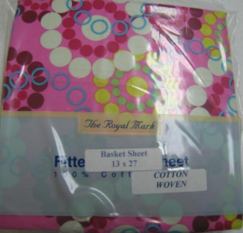 Retro Pink Circles Basket Sheet (876)