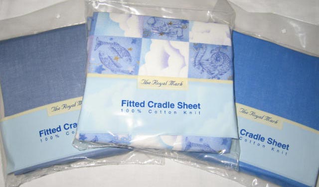 Blue Zodiac & Matching Cradle Sheets 3 pack (374)