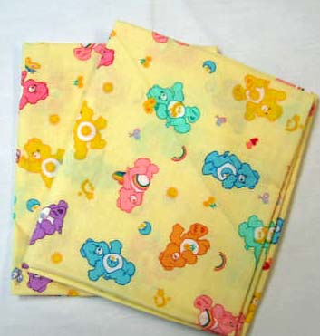 2 Pack - Care Bears Yellow Cotton Baby Pillow Case