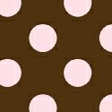 Pink Polka Dots Brown Woven