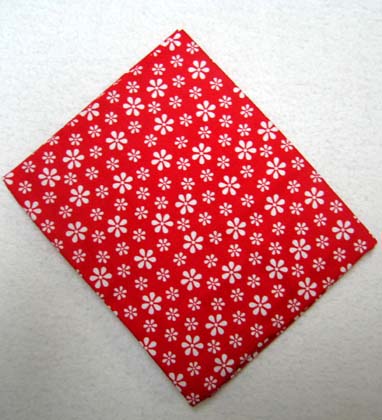 Floral Red Cotton Baby Pillow Case