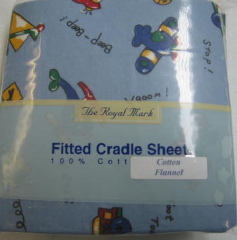 Blue Play Cars Cradle Sheet (360)