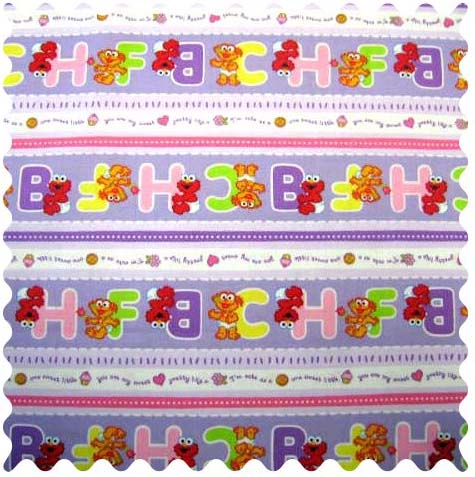 Elmo & Zoe ABC Fabric