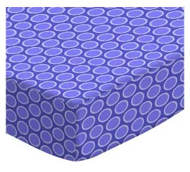 Primary Bubbles Blue Woven