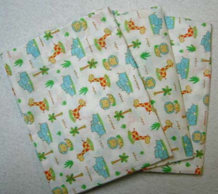 3 Pack - Jungle Adventure Cotton Baby Pillow Case