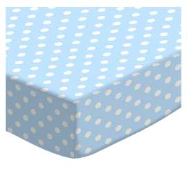 Pastel Blue Polka Dots Woven