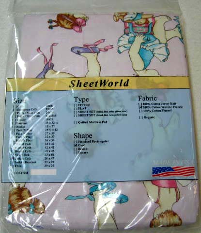 Baby Ballerina Oval Crib Sheet (Fits Stokke)