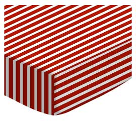 Primary Red Stripe Woven
