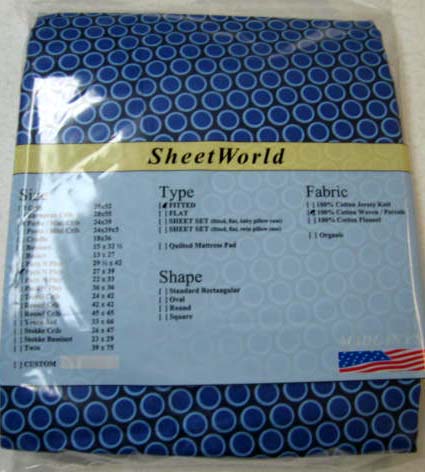 Blue Bubbles (Graco) Pack N Play Sheet