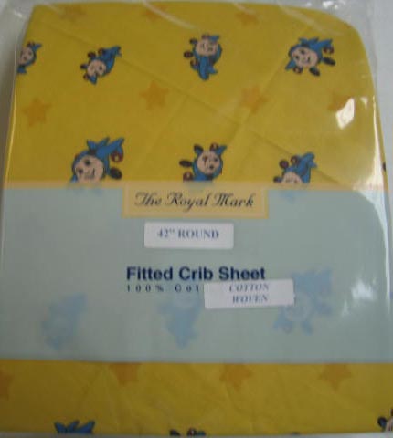 Jay Jay the Airplane Round Crib Sheet (614)