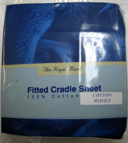 Blue Dolphin Woven Cradle Sheet