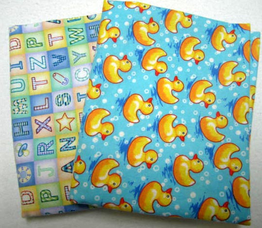 Ducks & ABC 2 pack baby pillow cases (945)