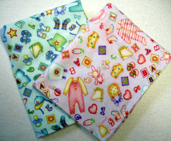 Girl/Boy Baby Stuff Print Baby Pillow Cases - 2 Pack (970)