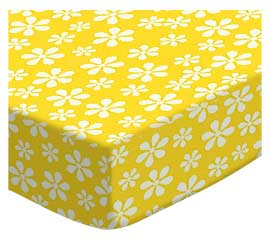 Primary Yellow Floral Woven