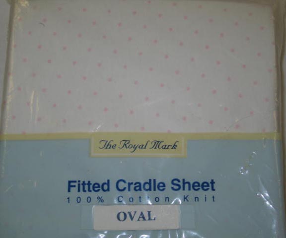 Pink Dot Oval Cradle sheet (803)