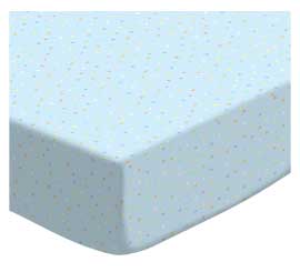 Pastel Colorful Pindots Blue Woven