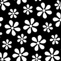Primary Black Floral Woven