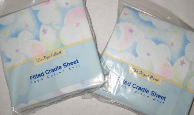 Sky Clouds Cradle Sheets 2 pack (376)
