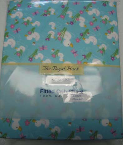 Bees & Ducks Round Crib Sheet (615)