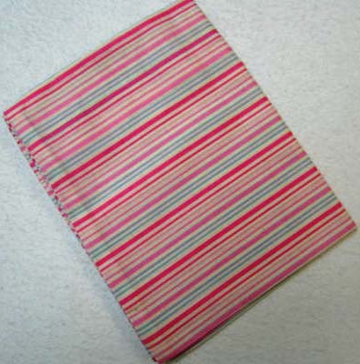Multi Color Pink Pinstripe Cotton Baby Pillow Case