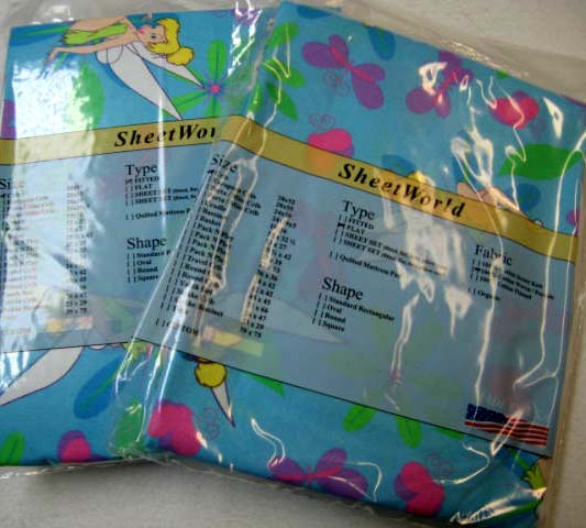 2 Pack - Tinkerbell Cotton Crib Sheets