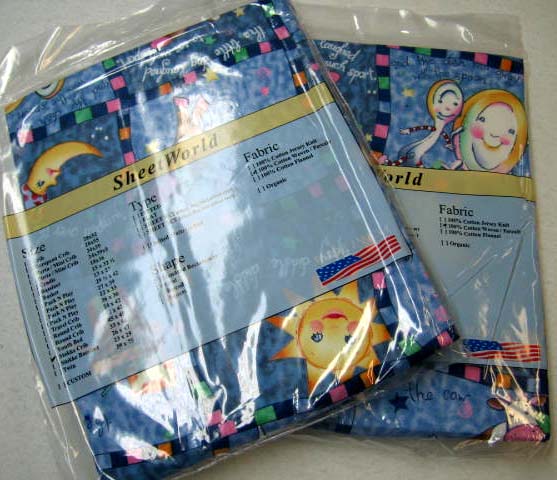 2 Pack - Hey Diddle Patch Oval Crib Sheets (Fits Stokke)