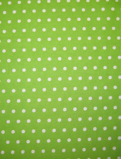 Percale Pillow Sham - Green White Dot