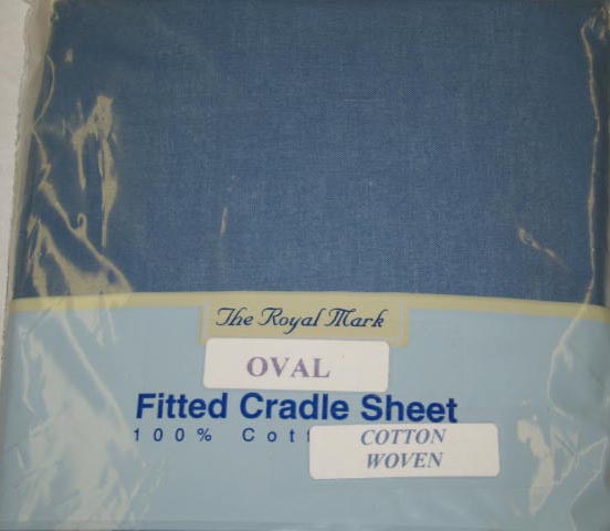 Wedgewood Blue Oval Cradle Sheet (804)