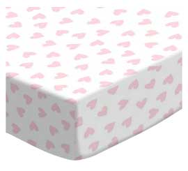 Pastel Pink Hearts Woven