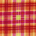 Retro Orange Plaid n Check - Woven