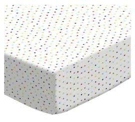 Primary Colorful Pindots Woven